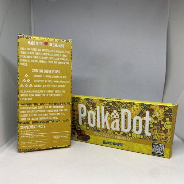 our store is the ideal place to polkadot magic belgian chocolate at the best prices. Polka Dot Butterfinger chocolate, polkadot shroom bar